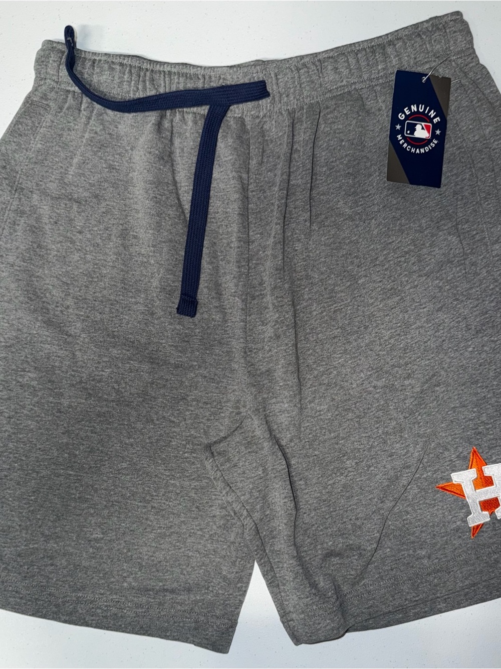 MLB/Majestic/Baseball: Men’s Houston Astros Cotton Gray Long Shorts (XL)